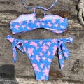 2-Piece Floral Print Bikini Swimsuit Y43 - SWEETKAMA