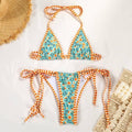 2 Piece Flower Print Bikini Swimsuit Set MK20013 - SWEETKAMA