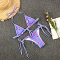 2 Piece Flower Print Bikini Swimsuit Set MK20013 - SWEETKAMA