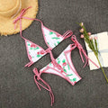 2 Piece Flower Print Bikini Swimsuit Set MK20013 - SWEETKAMA