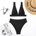 2-Piece Solid Color Bikini Swimsuit QJYY01 - SWEETKAMA