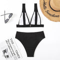 2-Piece Solid Color Bikini Swimsuit QJYY01 - SWEETKAMA