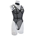 2PCS Metal Silver Sexy Lingerie Teddy 2354 - SWEETKAMA