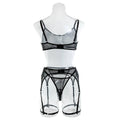 4PCS Sexy Lingerie Set with Garter Belt 0439 - SWEETKAMA