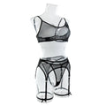 4PCS Sexy Lingerie Set with Garter Belt 0439 - SWEETKAMA