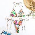 Animal Print String Tie 2PCS Bikini Set Y57 - SWEETKAMA