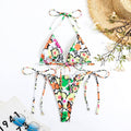 Animal Print String Tie 2PCS Bikini Set Y57 - SWEETKAMA