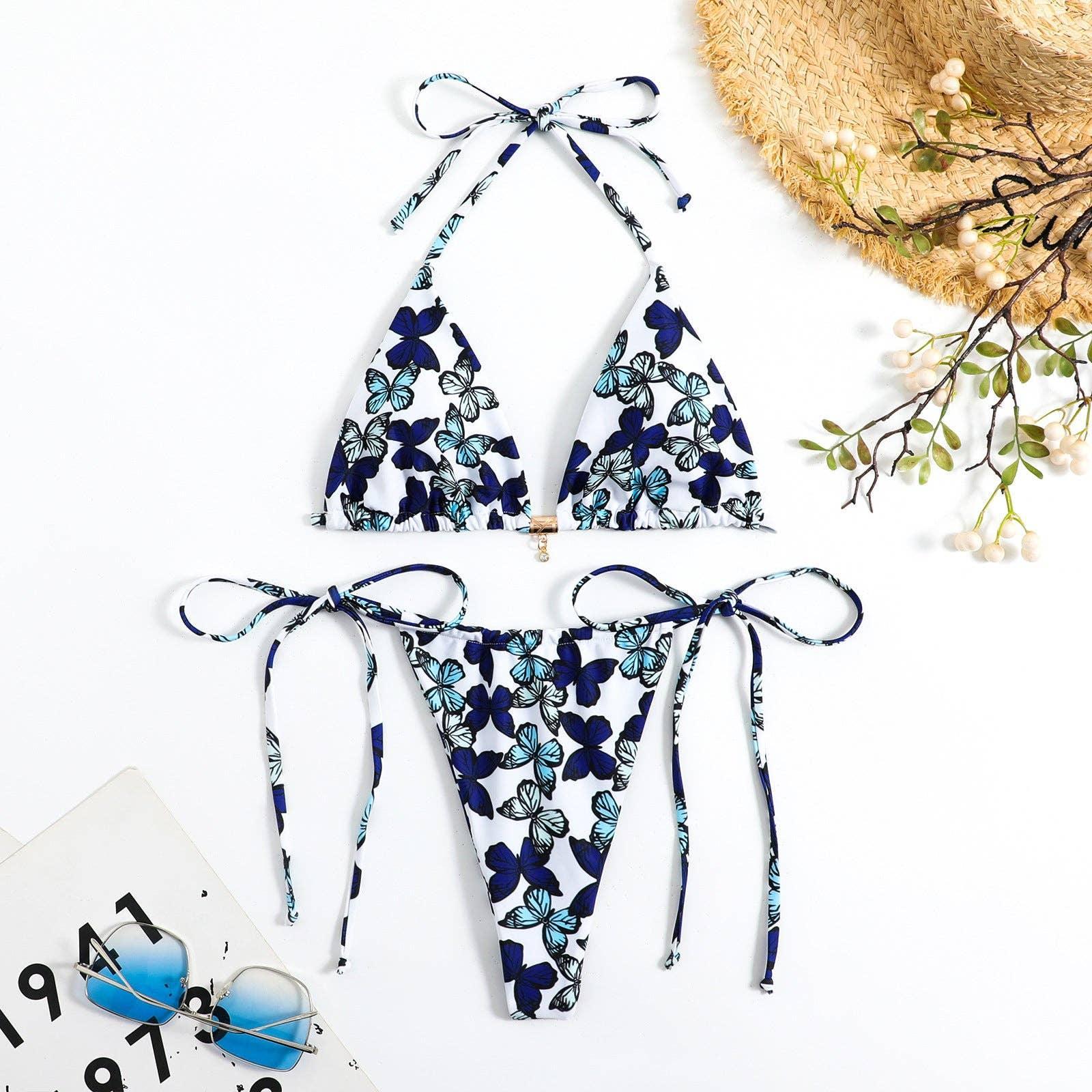 Animal Print String Tie 2PCS Bikini Set Y57 - SWEETKAMA