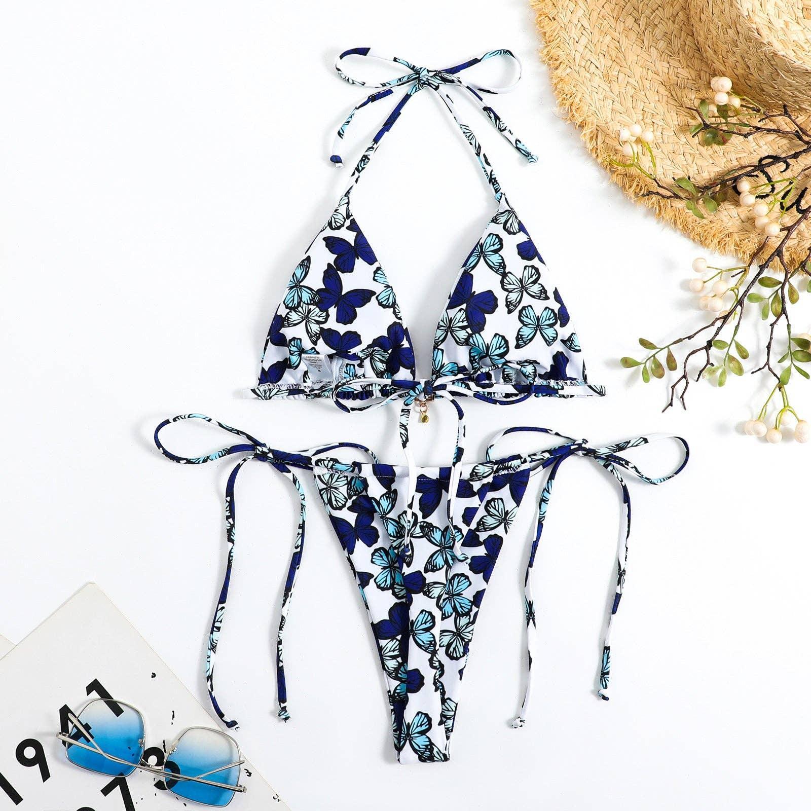 Animal Print String Tie 2PCS Bikini Set Y57 - SWEETKAMA