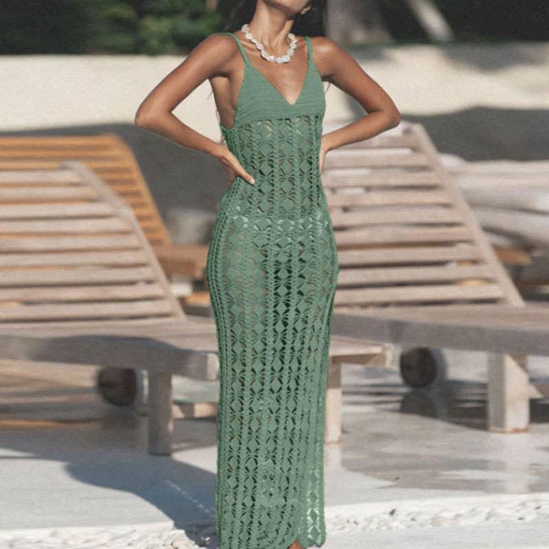 Beach Cover Up Bikini Swimwear Cover Long Dress HL9864 - SWEETKAMA