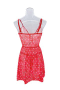 Cherry Print Sleeveless Short Sleep Chemise HF-4096 - SWEETKAMA