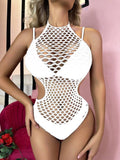 Fishnet Backless Hollow Out Bodystocking JM121101 - SWEETKAMA