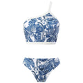 Floral and Bird Print 2PCS Bikini Set with Cover Y85 - SWEETKAMA