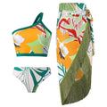 Floral and Bird Print 2PCS Bikini Set with Cover Y85 - SWEETKAMA