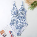 Floral Print One Piece Swimwear with Cover Y110 - SWEETKAMA