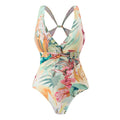 Floral Print One Piece Swimwear with Cover Y110 - SWEETKAMA