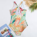 Floral Print One Piece Swimwear with Cover Y110 - SWEETKAMA