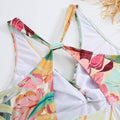 Floral Print One Piece Swimwear with Cover Y110 - SWEETKAMA