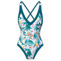 Floral Print One Piece Swimwear with Cover Y125 - SWEETKAMA