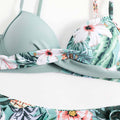 Floral Print String Tie Bottom 2PCS Bikini Set Y65 - SWEETKAMA