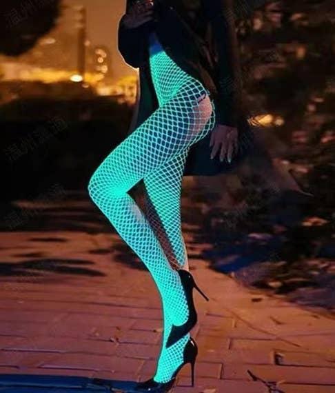 Glow in The Dark Fishnet Bodystocking YGWW-1 - SWEETKAMA