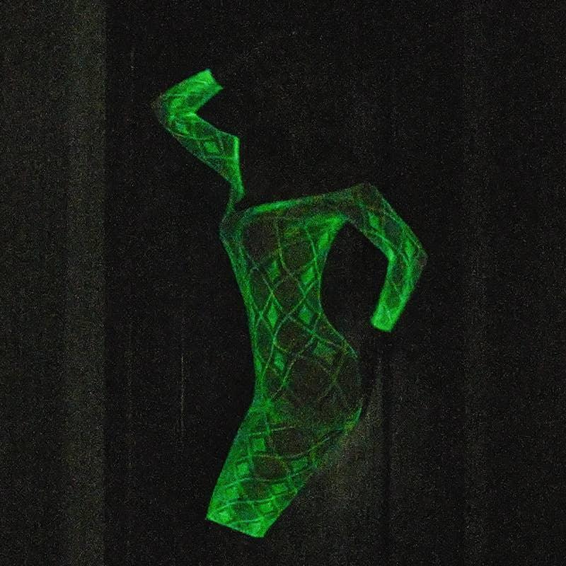 Glow in The Dark See Through Fishnet Bodystocking Dress YGLTY - SWEETKAMA