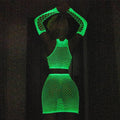 Glow in The Dark Sexy See Through Fishnet Bodystocking YGLTY - SWEETKAMA