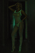 Glow in The Dark Sexy See Through Fishnet Bodystocking YGLTY - SWEETKAMA