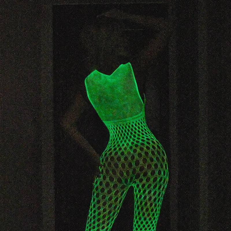 Glow in The Dark Sexy See Through Fishnet Bodystocking YGWW-1 - SWEETKAMA