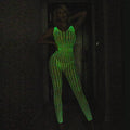 Glow in The Dark Sexy See Through Fishnet Bodystocking Z-08 - SWEETKAMA