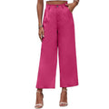 High Waist Solid Color Ladies Daily Pants LC7711481 - SWEETKAMA