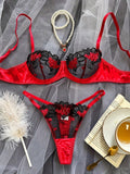 Hot Sexy Mesh See Through Lingerie Set HF-4109 - SWEETKAMA