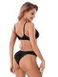 Jayne 2 Piece Sexy Black Lace Bra & Panty Lingerie 4903-2-1 - SWEETKAMA