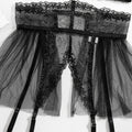 Lace Halter Sexy Lingerie Set with Garter Belt 3062 - SWEETKAMA