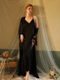 Lace Night Gown, Silk Robes,Bridal Party Robes,with Babydoll 6076 - SWEETKAMA