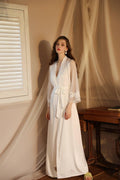 Lace Night Gown, Silk Robes,Bridal Party Robes,with Babydoll 6076 - SWEETKAMA