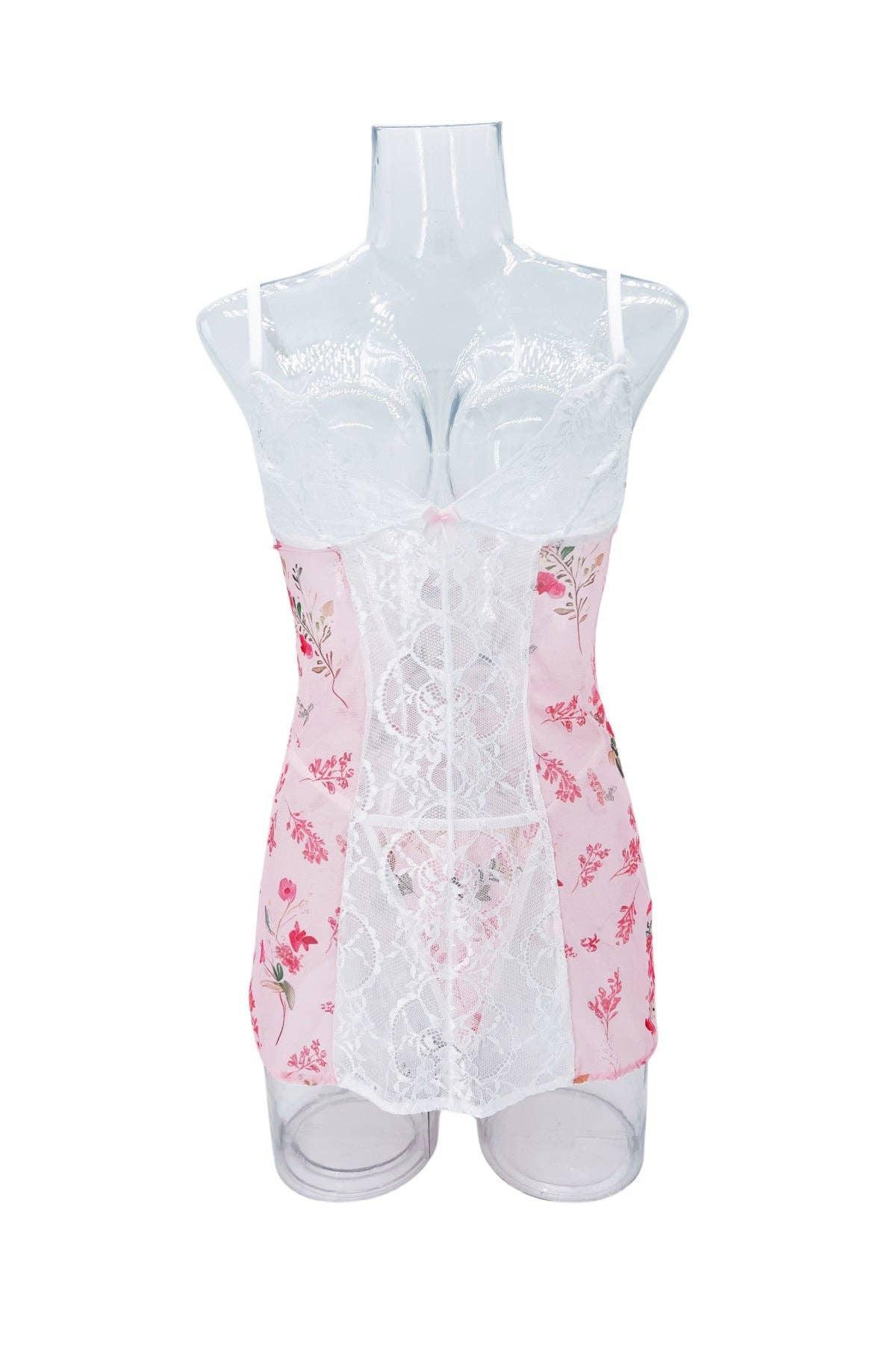 Lace See Through Seductive Chemise HF-4115 - SWEETKAMA