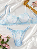 Lace Sexy Perspective Lingerie Set HF-4126 - SWEETKAMA