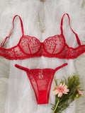 Lace Sexy Perspective Lingerie Set HF-4126 - SWEETKAMA