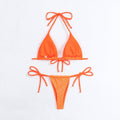 Ladies Argyle String Shoulder 2PCS Bikini Set 4041 - SWEETKAMA