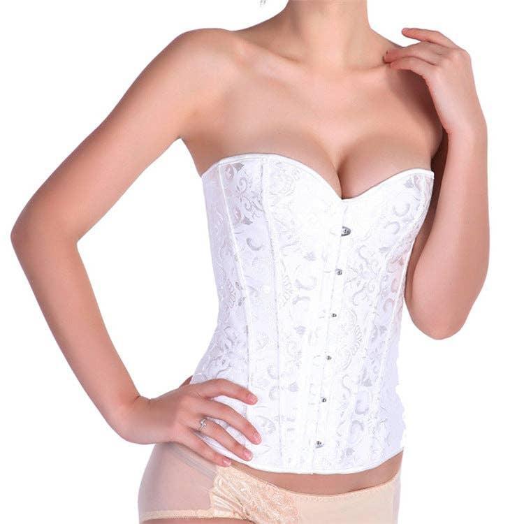 Ladies Back Tie Strapless Corset Shapewear 246 - SWEETKAMA