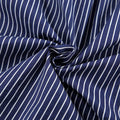 Ladies Blue Lapel Stripe Botton Down Shirt CY5887 - SWEETKAMA