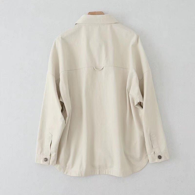 Ladies Botton-Up Pocket Denim Coat M2 - SWEETKAMA