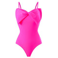 Ladies Bow One Piece Swimwear with Skirt Y209 - SWEETKAMA