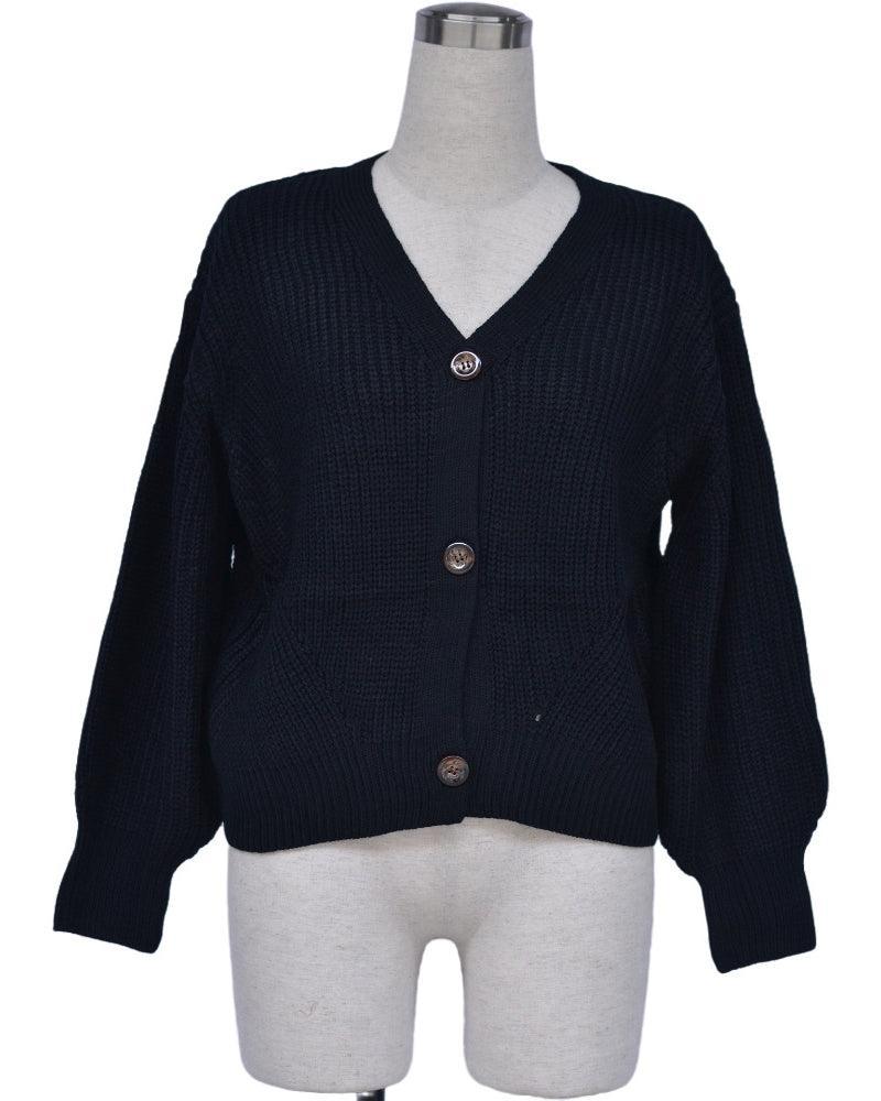 Ladies Button Front Dropped Shoulder Cardigan T4052 - SWEETKAMA