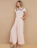 Ladies Button Sailor Collar Jumpsuit SKJ429 - SWEETKAMA