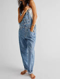 Ladies Casual Pocket Denim Overalls SKJ540 - SWEETKAMA