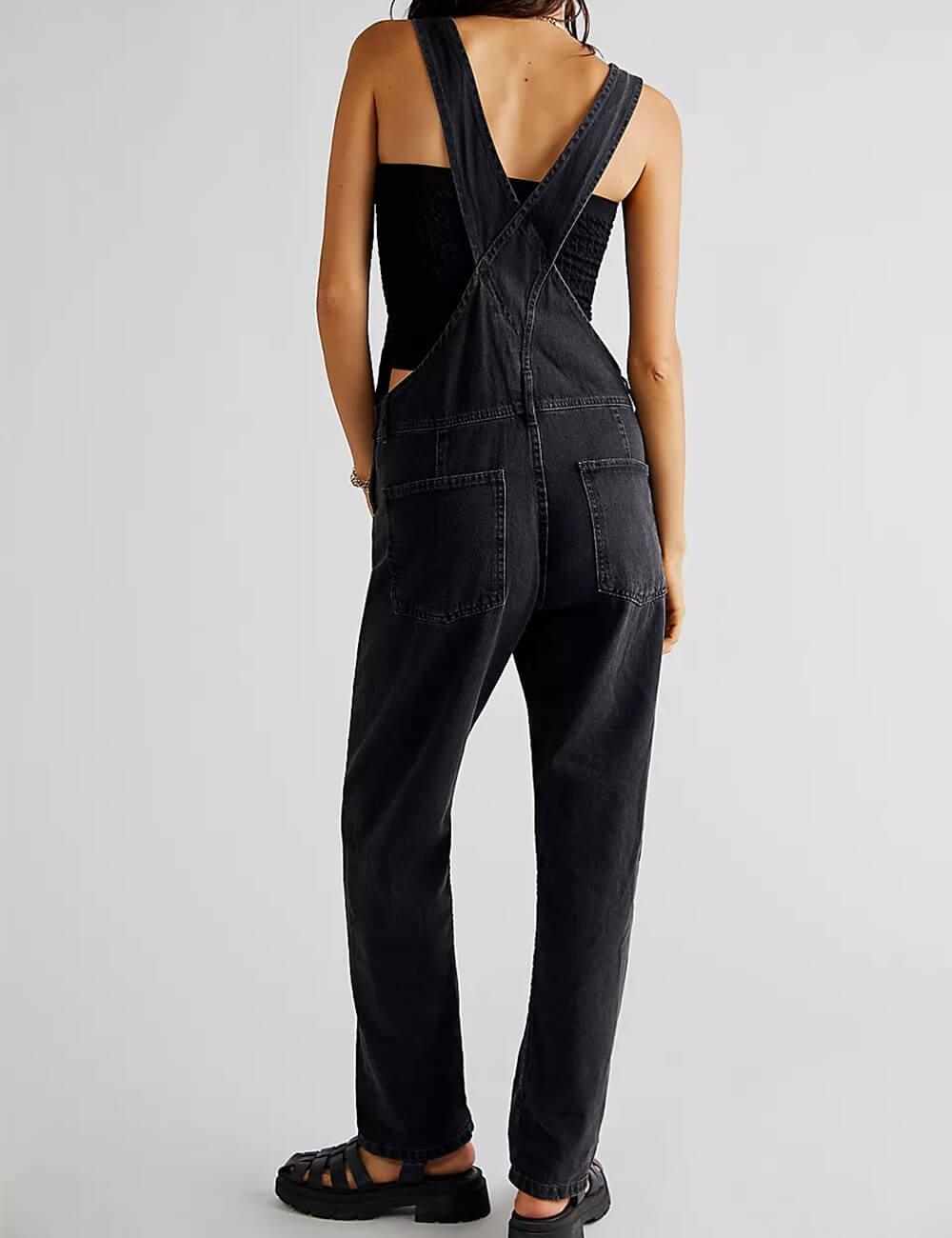 Ladies Casual Pocket Denim Overalls SKJ540 - SWEETKAMA