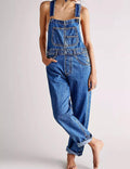 Ladies Casual Pocket Denim Overalls SKJ540 - SWEETKAMA