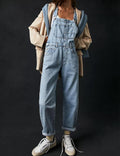 Ladies Casual Pocket Denim Overalls SKJ540 - SWEETKAMA